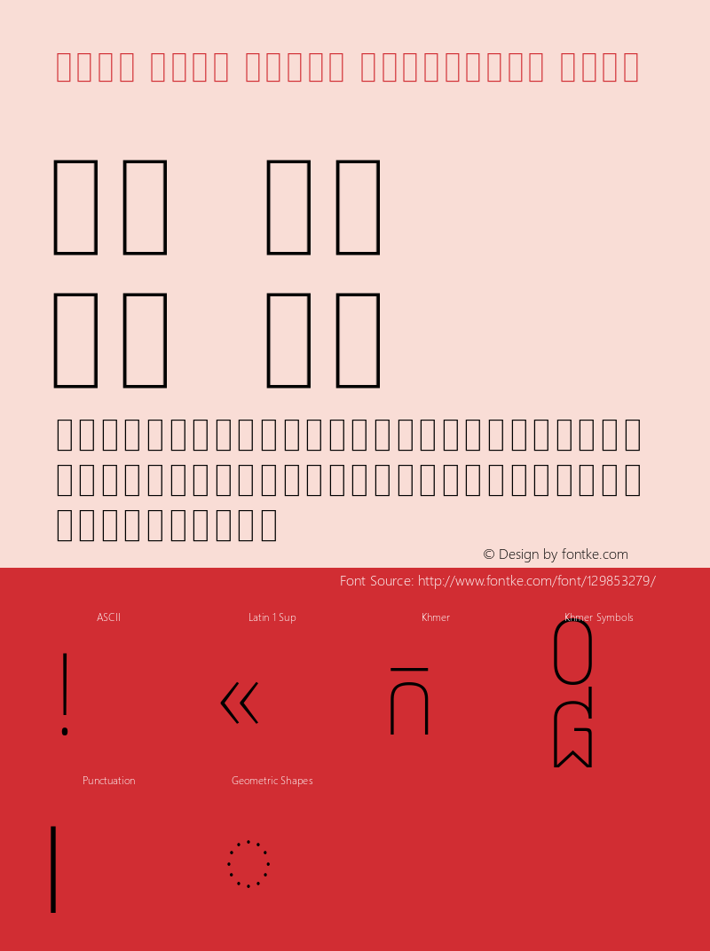 Noto Sans Khmer Condensed Thin Version 2.001; ttfautohint (v1.8.3) -l 8 -r 50 -G 200 -x 14 -D khmr -f none -a qsq -X 