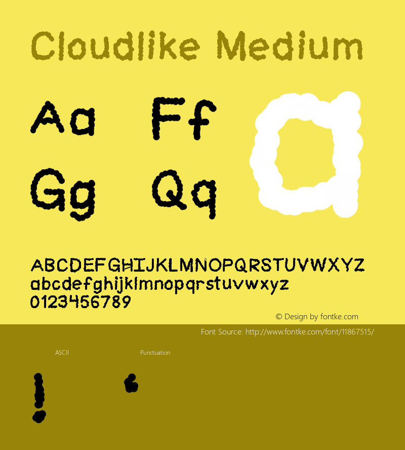 Cloudlike Medium Version 001.000图片样张