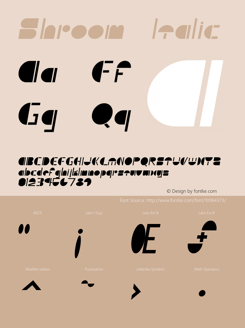 Shroom Italic Unknown图片样张