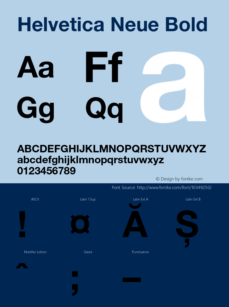 Helvetica Neue Bold 001.000图片样张