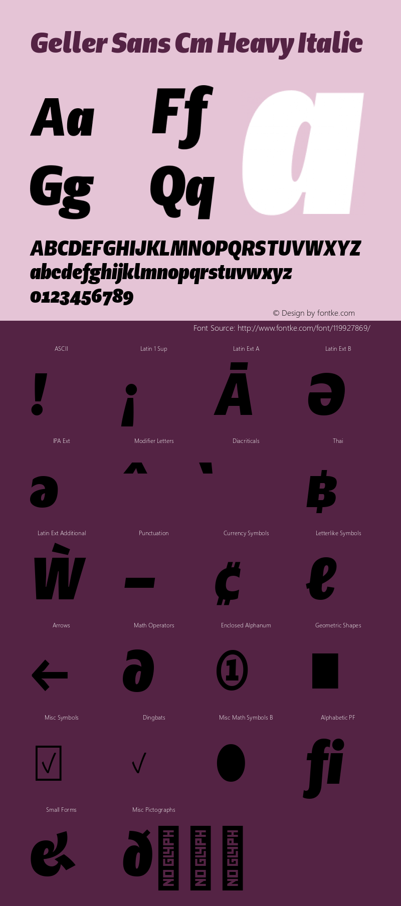 Geller Sans Cm Heavy Italic 1.000图片样张