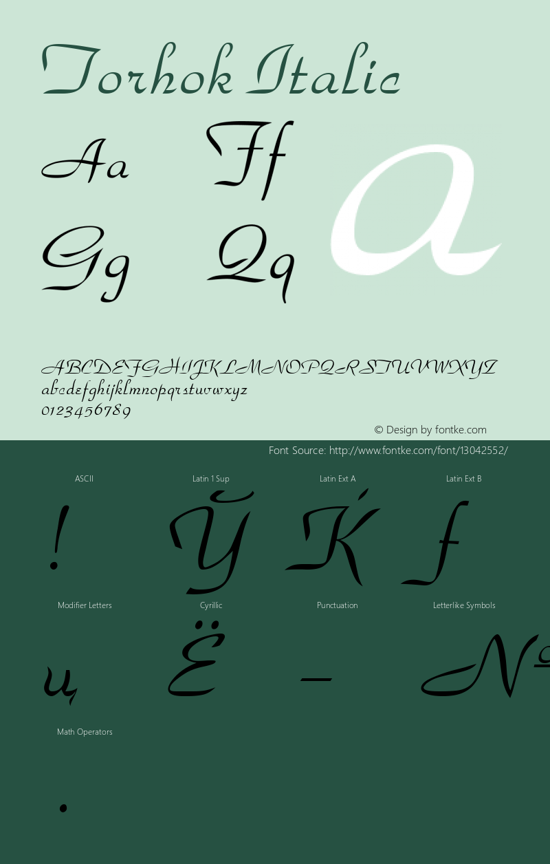 Torhok Italic 001.001图片样张