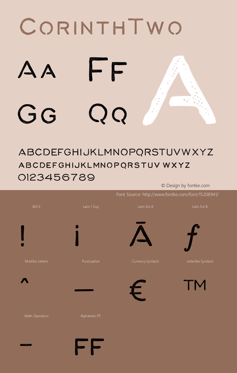 CorinthTwo ☞ Version 1.000;com.myfonts.easy.albatross.corinth.two.wfkit2.version.4oAF图片样张