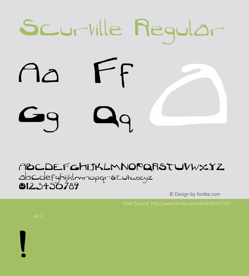 Scurville Regular 001.000图片样张