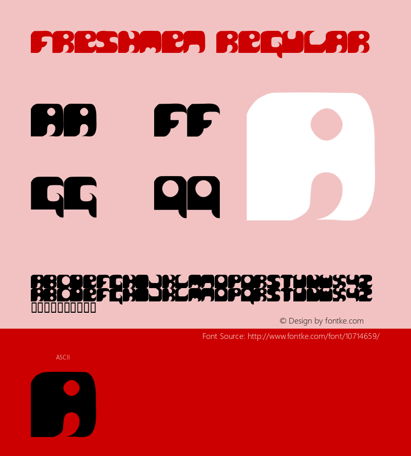 freshmen Regular Macromedia Fontographer 4.1 7/1/00图片样张