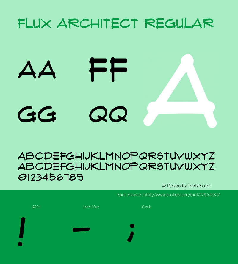 Flux Architect Regular Version 1.00 September 23, 2004, initial release图片样张