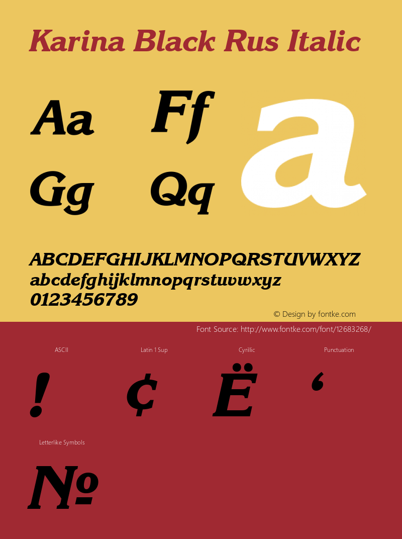 Karina Black Rus Italic 001.001图片样张