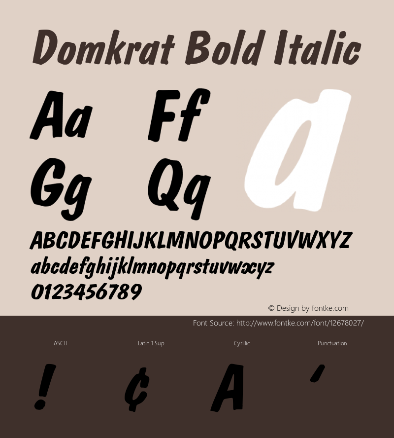 Domkrat Bold Italic 001.001图片样张