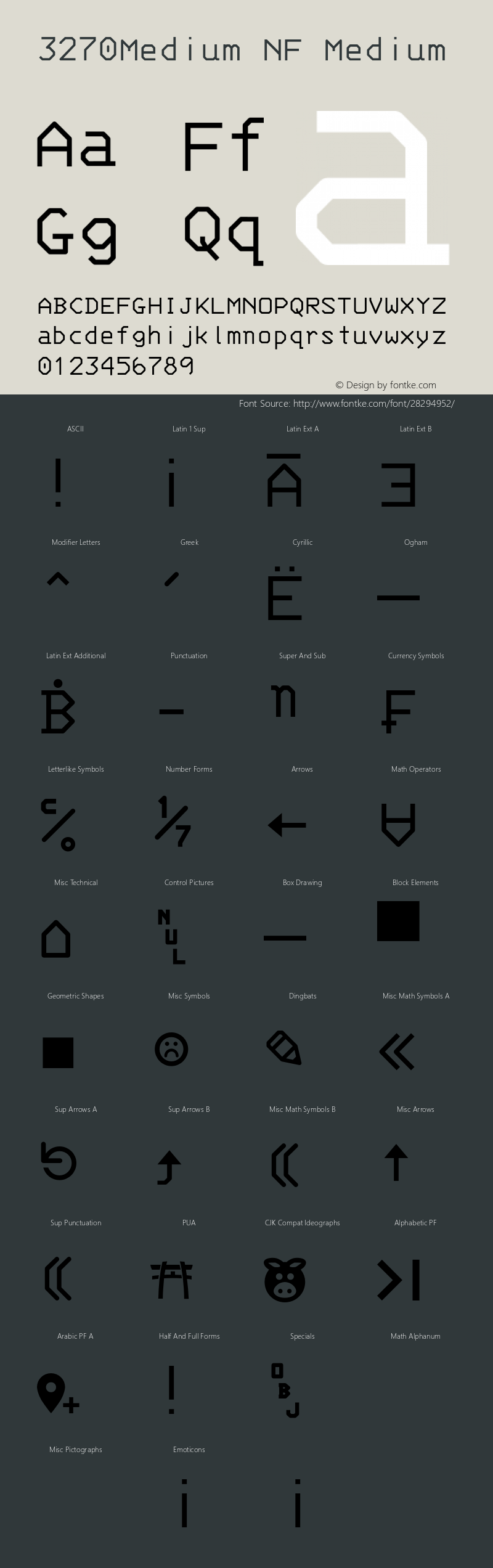 3270-Medium Nerd Font Complete Mono Windows Compatible Version 001.000;Nerd Fonts 2图片样张