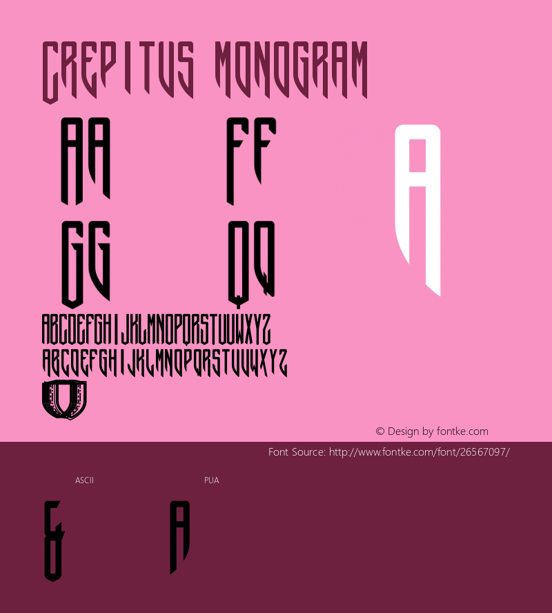 Crepitus monogram Version 001.000图片样张