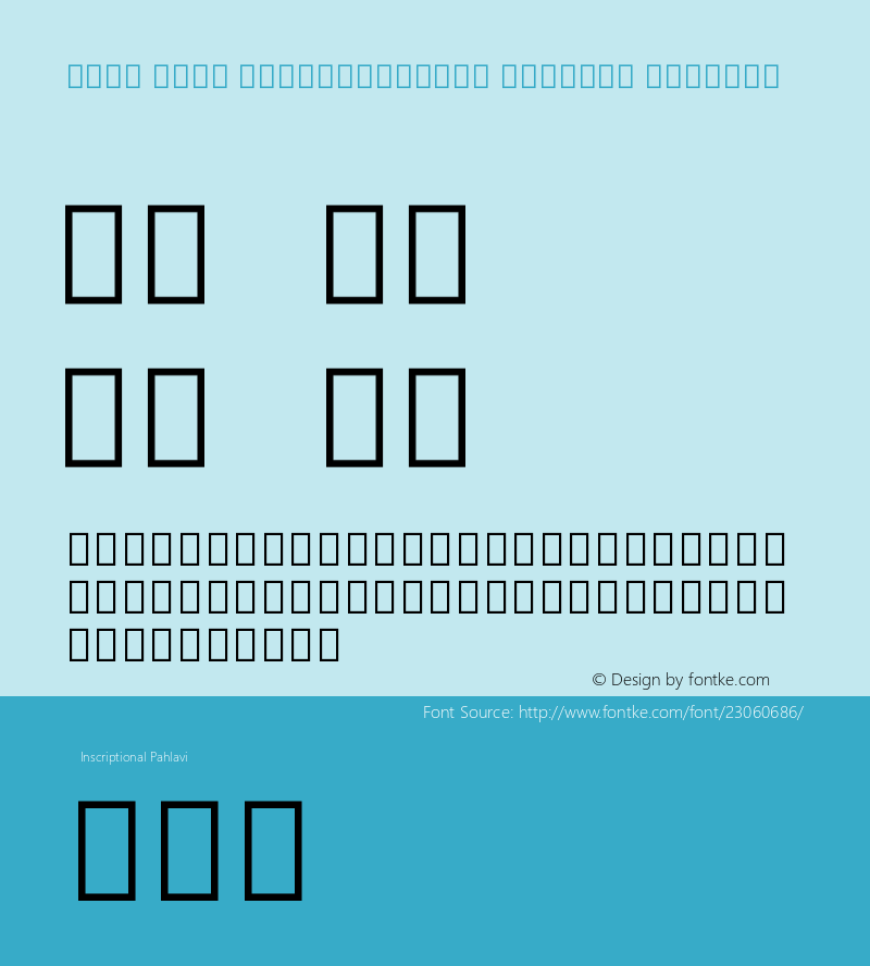 Noto Sans Inscriptional Pahlavi Version 1.900图片样张