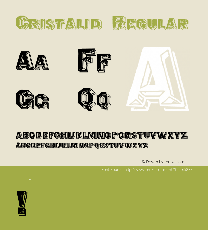 Cristalid Regular Version 1.000 2012 initial release图片样张
