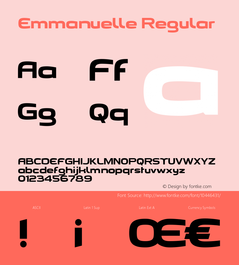 Emmanuelle Regular Unknown图片样张