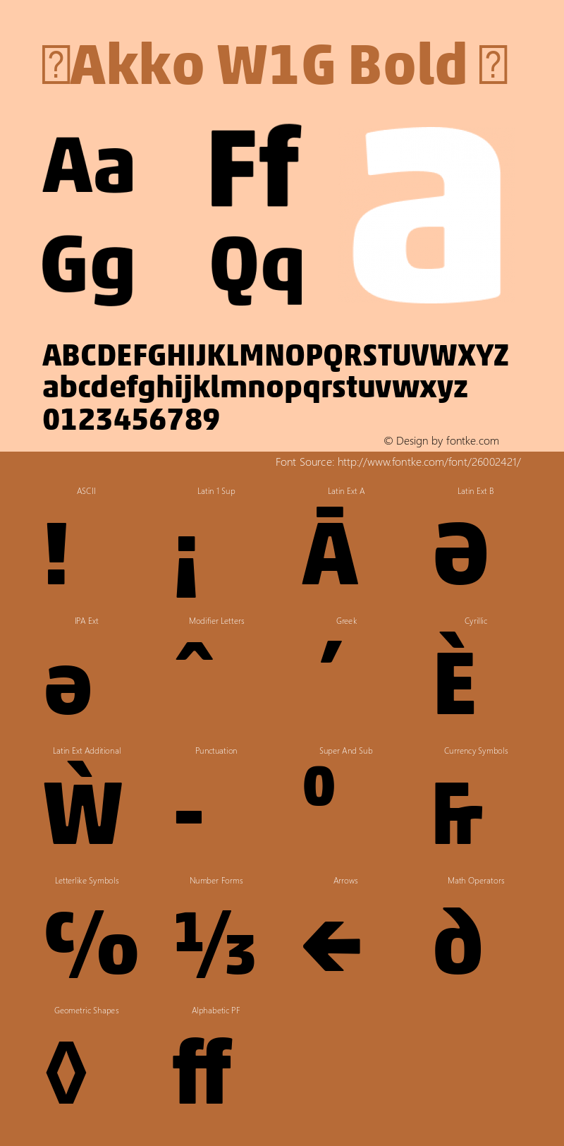 ☞Akko W1G Bold Version 1.00;com.myfonts.easy.linotype.akko-pan-european.bold.wfkit2.version.4q8n图片样张