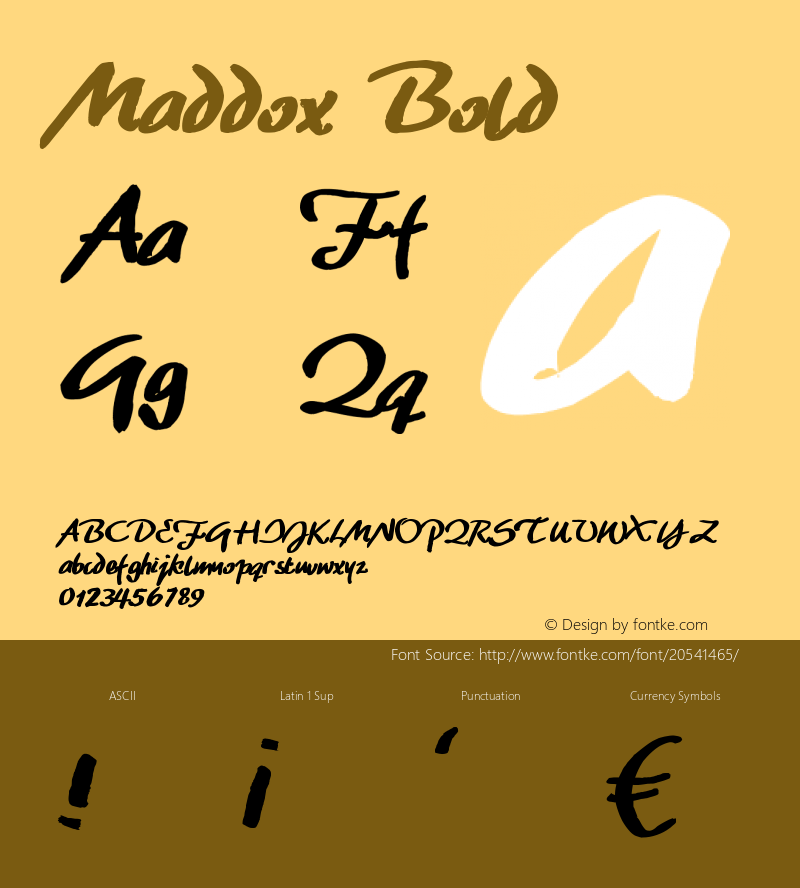 Maddox-Bold Version 1.000;PS 001.001;hotconv 1.0.56图片样张