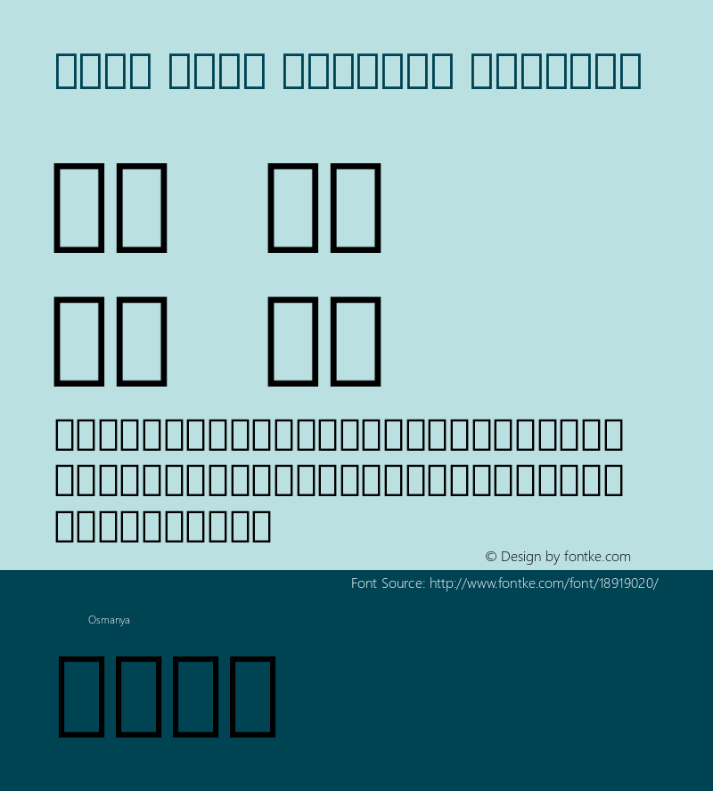 Noto Sans Osmanya Regular Version 1.900图片样张