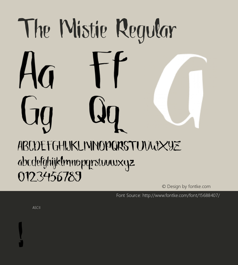 The Mistie Regular 1.000图片样张