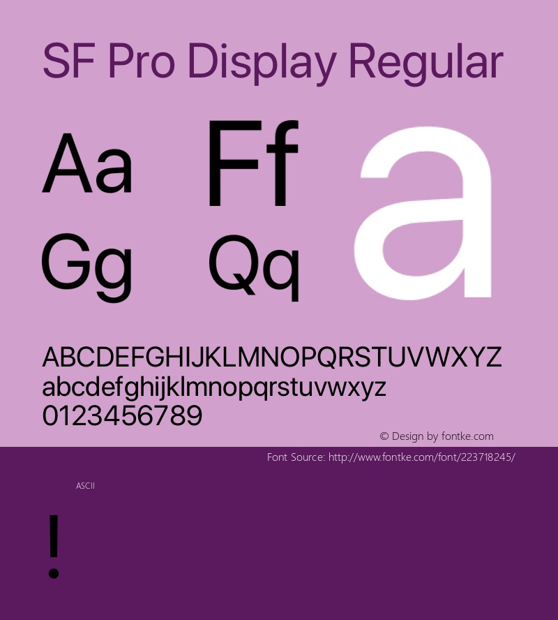 SF Pro Display Regular Version 13.0d3e20图片样张