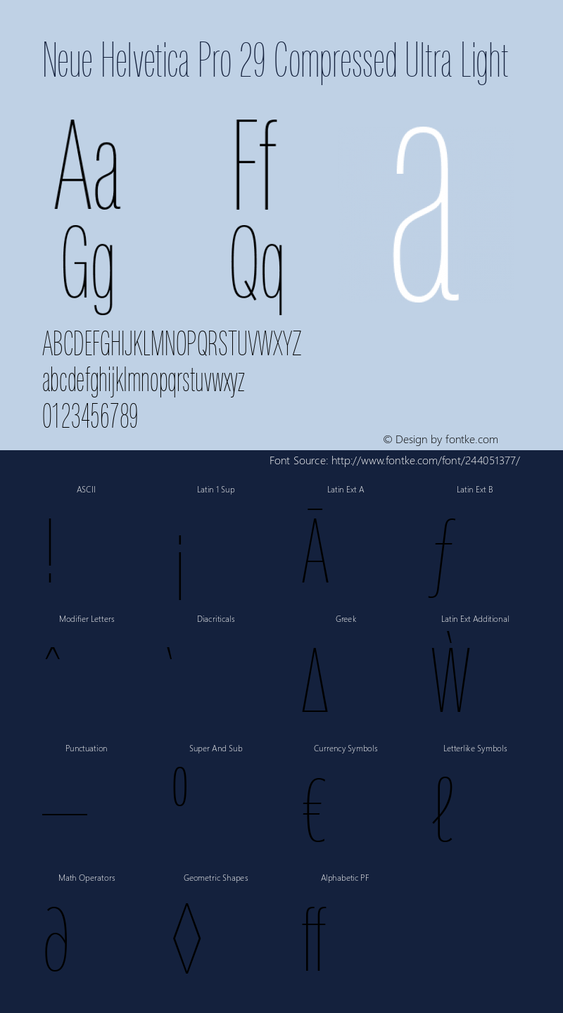 Neue Helvetica Pro 29 Cm Ult Lt Version 1.000图片样张