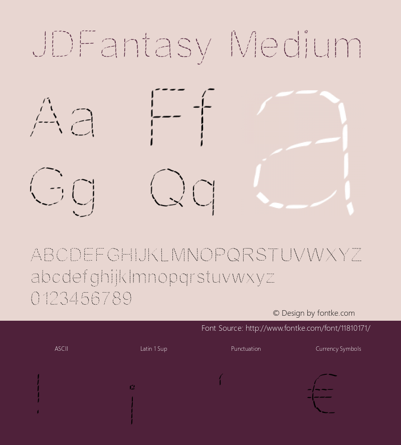 JDFantasy Medium Version 001.000图片样张
