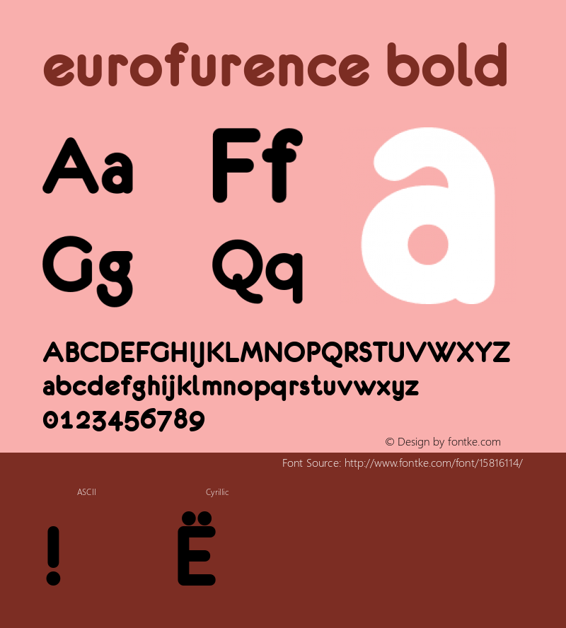 eurofurence bold 4.0 2000-03-28; ttfautohint (v1.4.1)图片样张