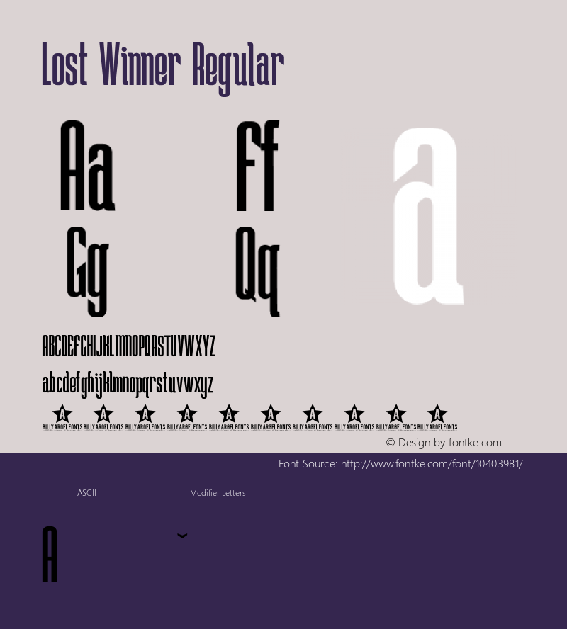 Lost Winner Regular Version 1.000图片样张