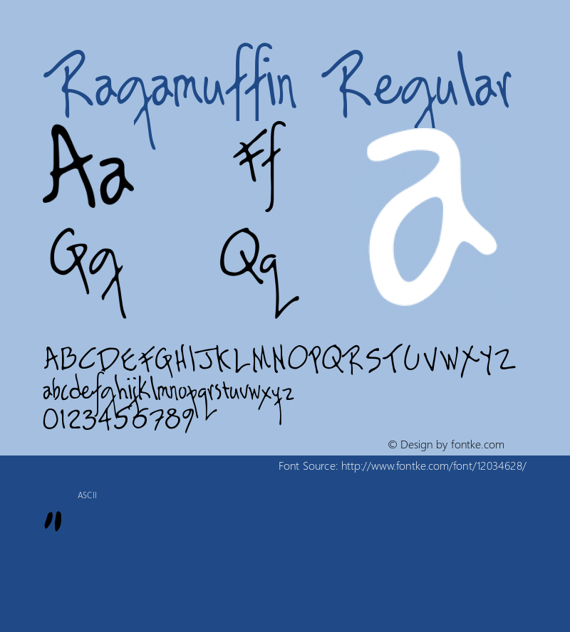 Ragamuffin Regular Version 1.00图片样张