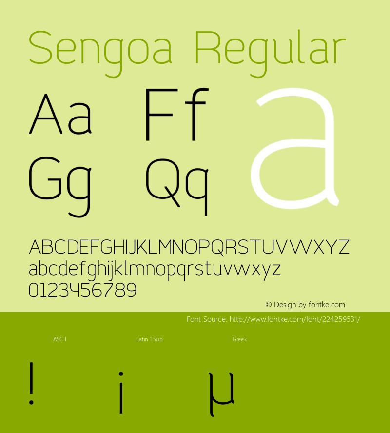 Sengoa Version 1.001 2015图片样张