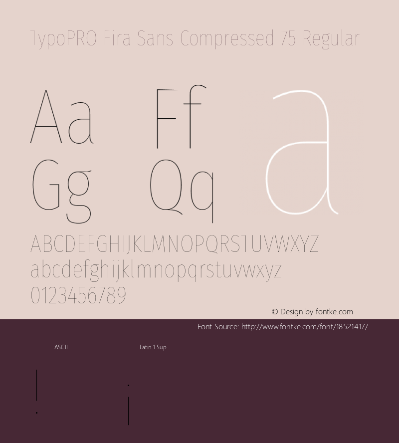 TypoPRO Fira Sans Compressed 75 Regular Version 4.203;PS 004.203;hotconv 1.0.88;makeotf.lib2.5.64775图片样张