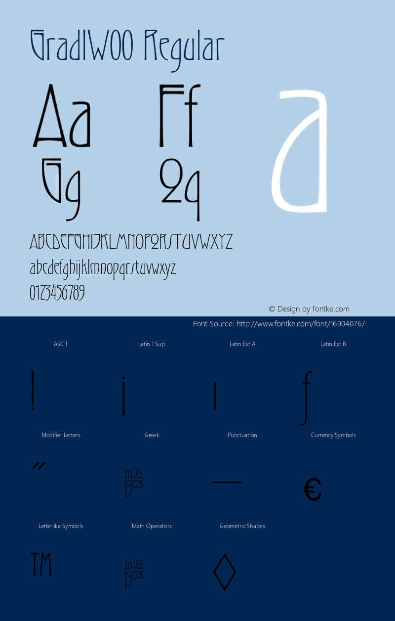 GradlW00 Regular Version 1.1图片样张