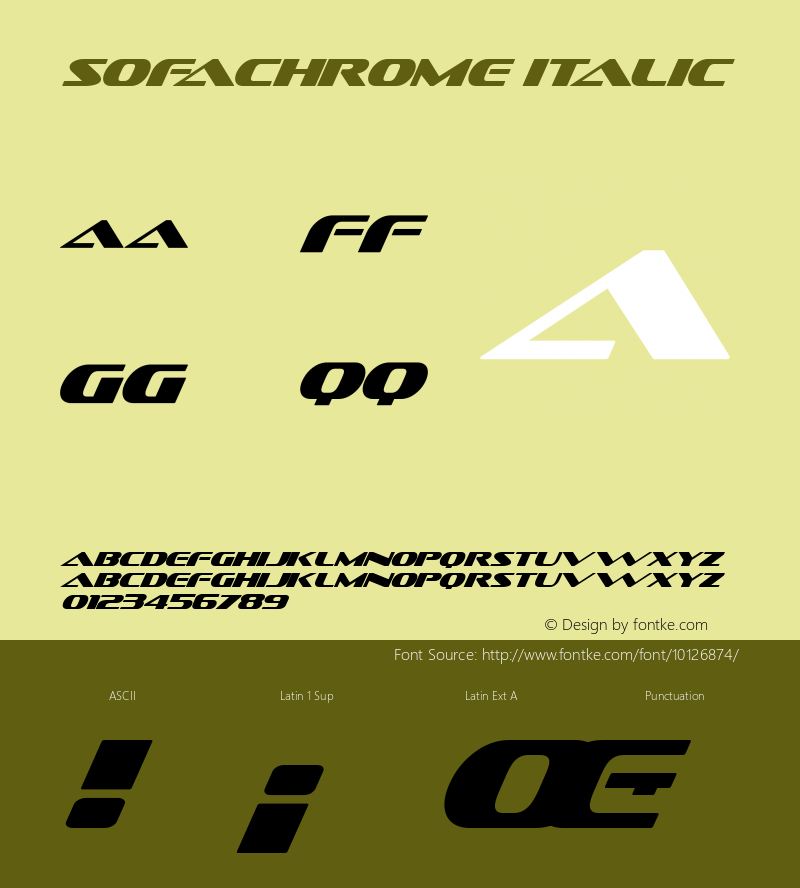 Sofachrome Italic Version 2.000 2004图片样张