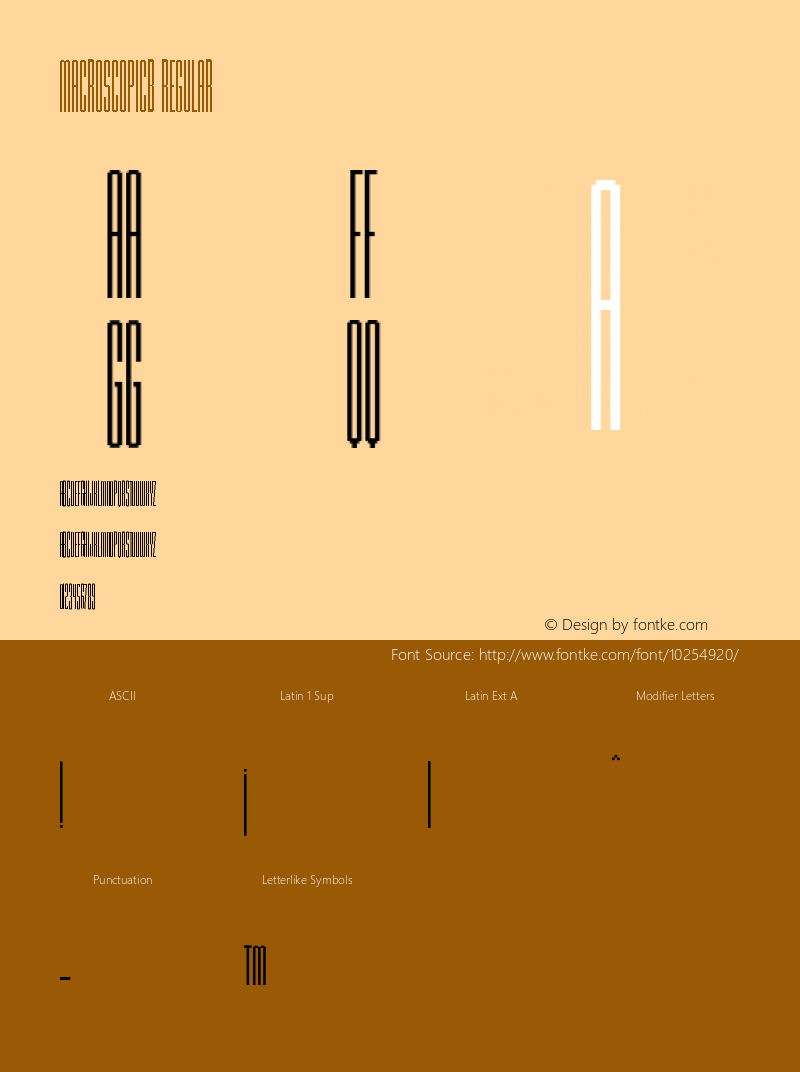 MacroscopicB Regular Version 001.000图片样张