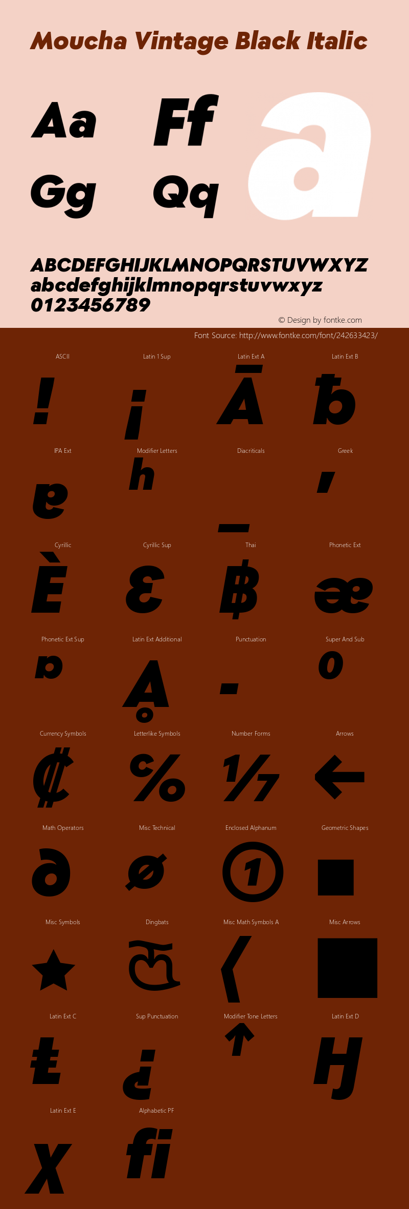 Moucha Vintage Black Italic Version 1.000图片样张