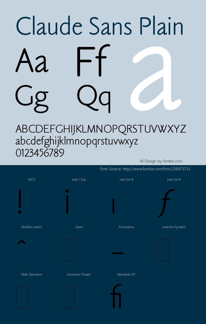 Claude Sans Plain Version 1.0图片样张