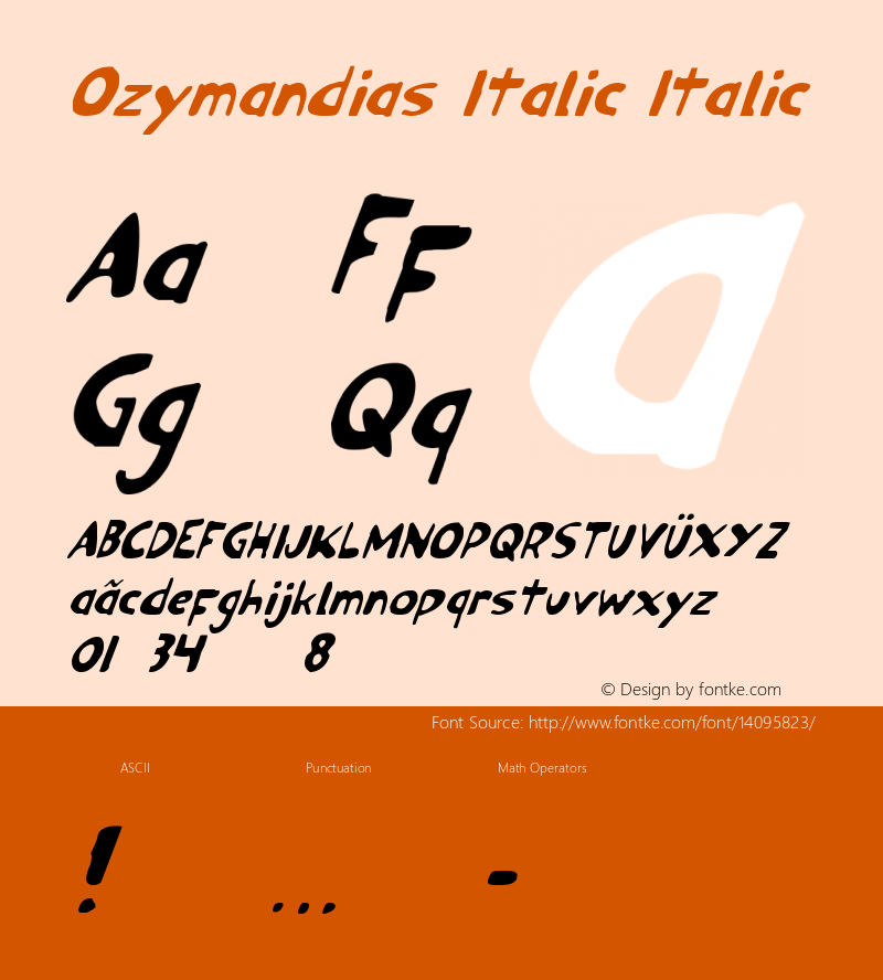 Ozymandias Italic Italic Version 2图片样张