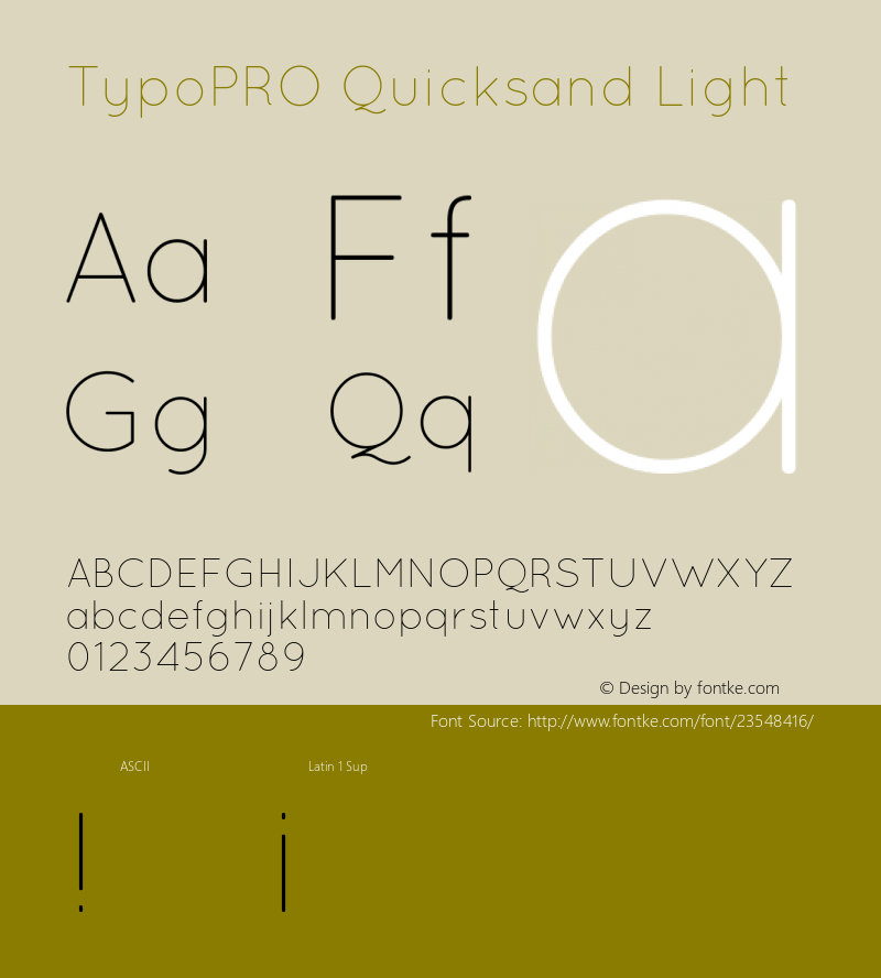 TypoPRO Quicksand-Light 1.002图片样张