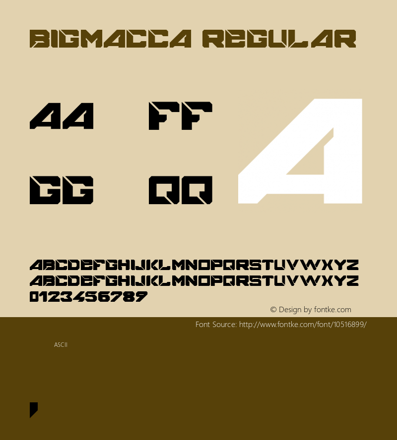 BIGMACCA Regular Version 1.0图片样张