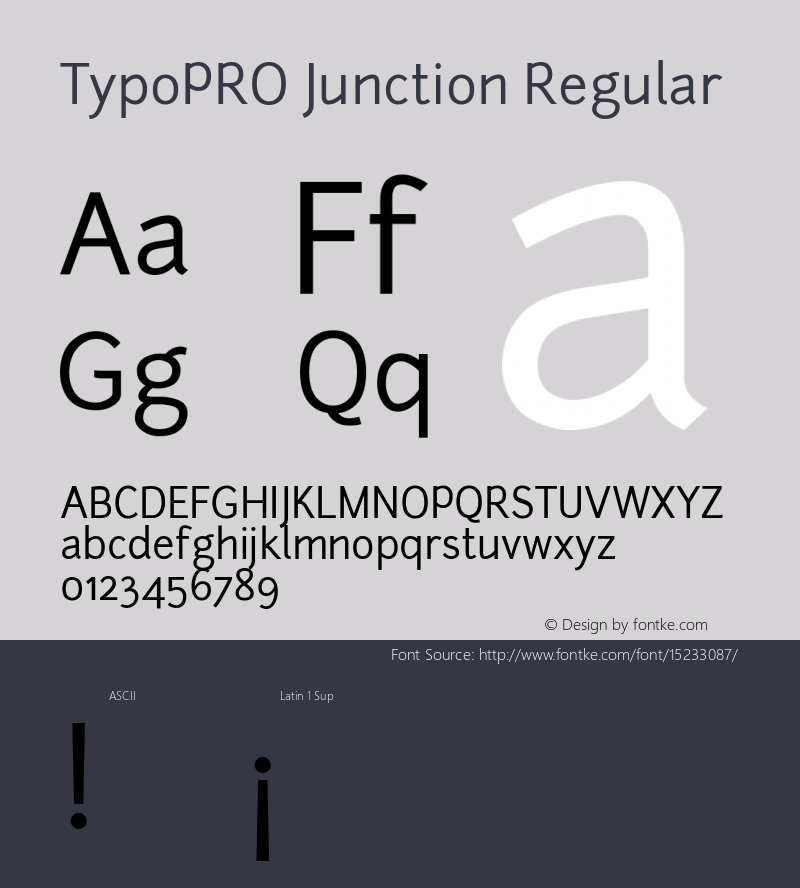 TypoPRO Junction Regular Version 1.056图片样张
