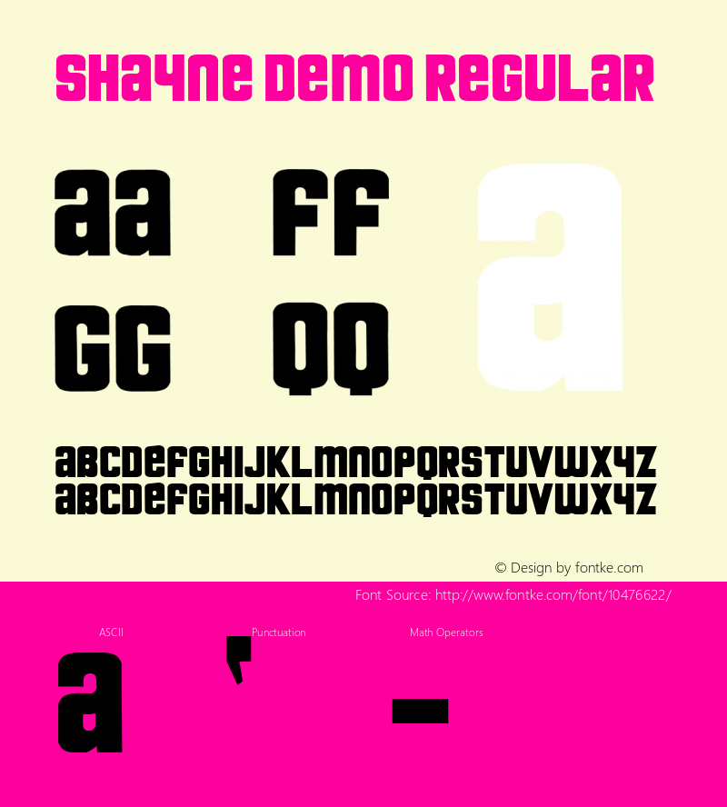 Shayne Demo Regular Version 1.00 2013图片样张