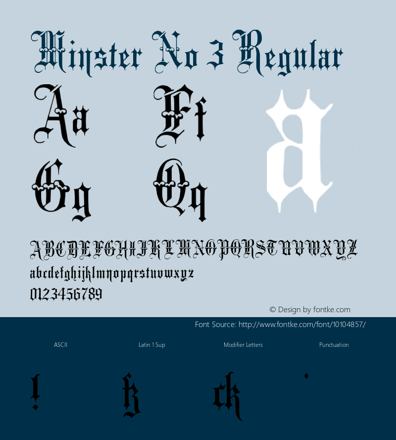 Minster No 3 Regular Version 1.0; 2002; initial release图片样张