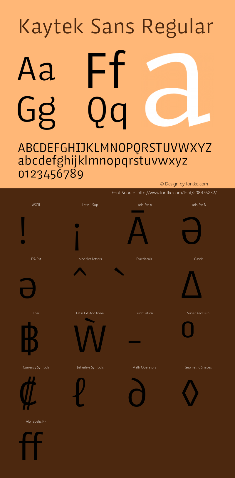 Kaytek Sans Regular Version 1.00, build 6, s3图片样张