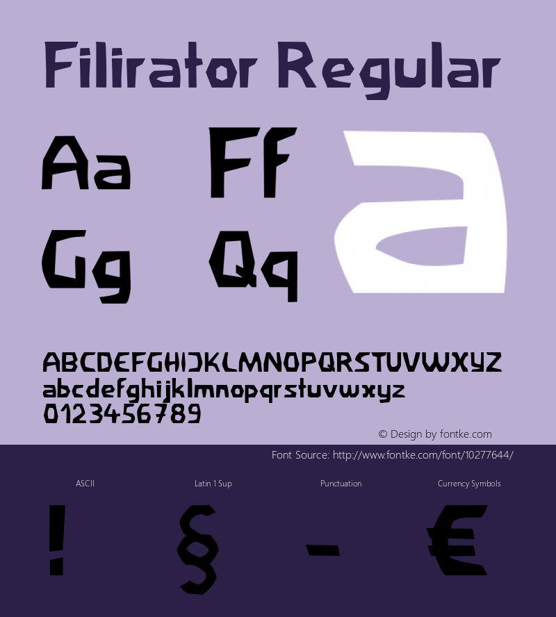 Filirator Regular Unknown图片样张