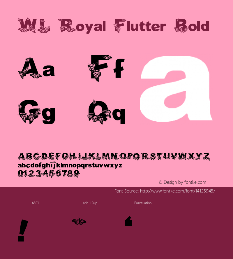 WL Royal Flutter Bold Version 1.000图片样张