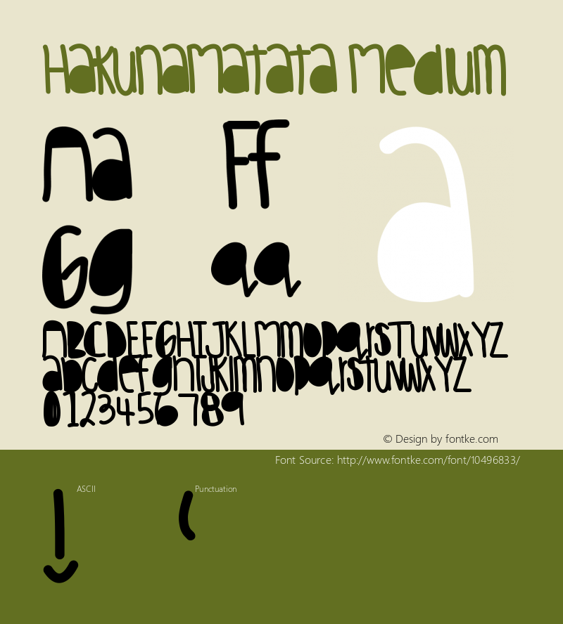 HakunaMatata Medium Version 001.000图片样张