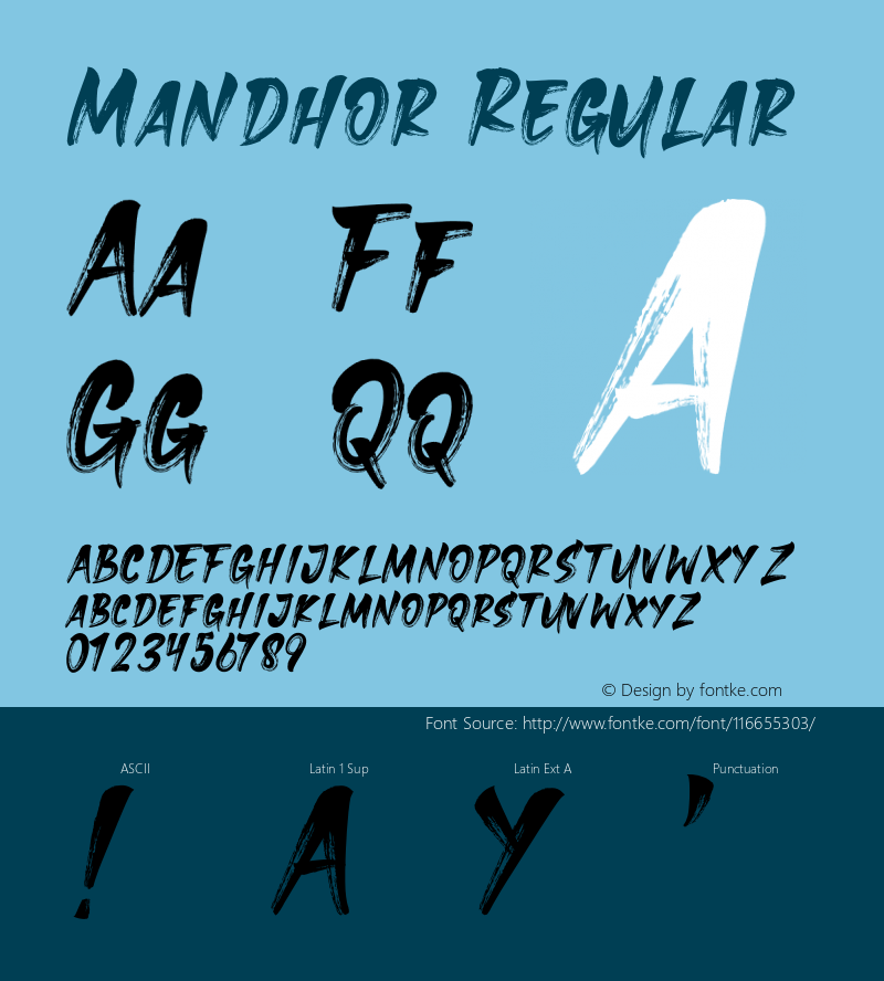 Mandhor Version 1.026;Fontself Maker 3.5.4图片样张