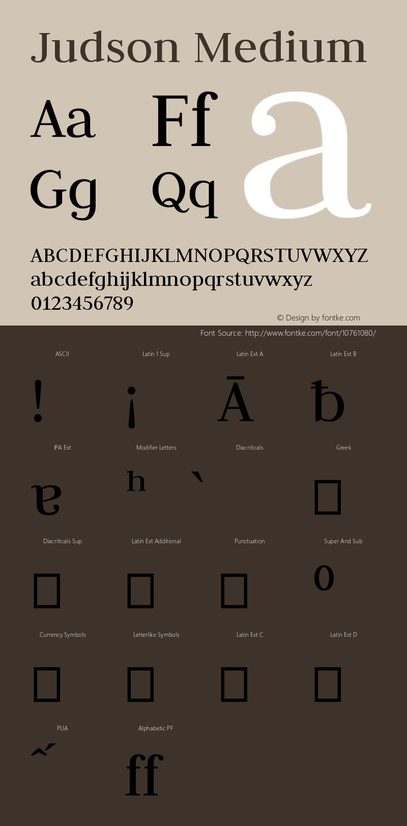 Judson Medium Version 20110127图片样张