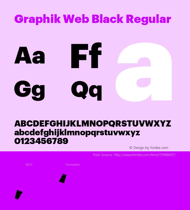 Graphik Web Black Regular Version 001.000 2009图片样张