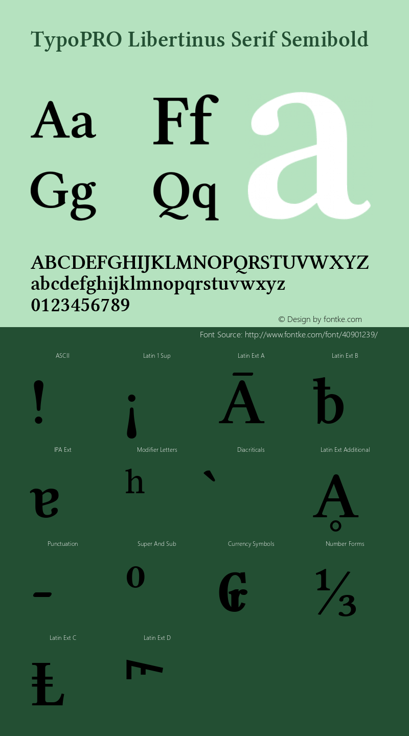 TypoPRO Libertinus Serif Semibold Version 6.11图片样张