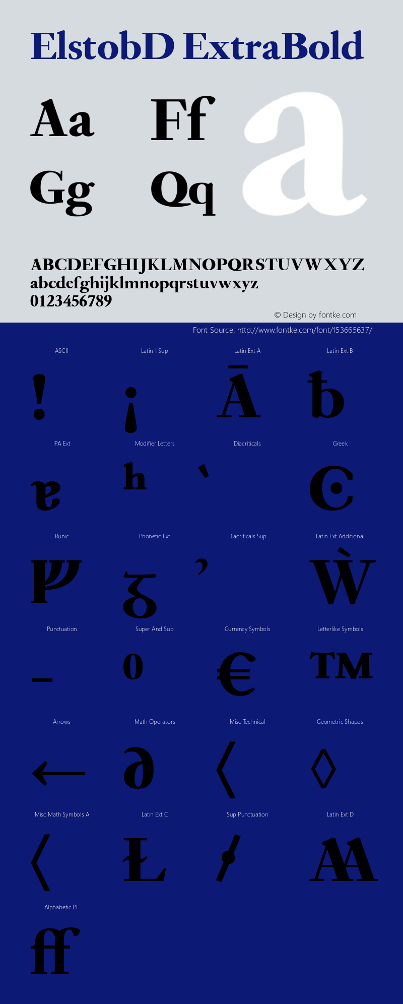 ElstobD ExtraBold Version 1.010; ttfautohint (v1.8.3)图片样张