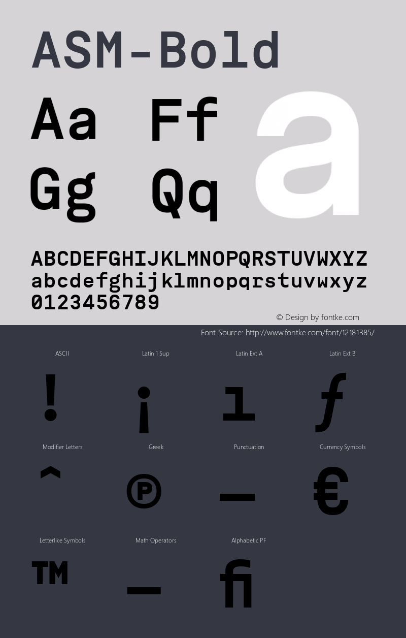 ASM-Bold ☞ 001.000;com.myfonts.easy.typeotones.asm.bold.wfkit2.version.46a4图片样张